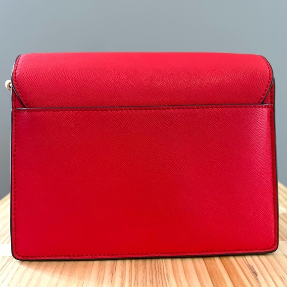 Tory Burch Red Emerson Envelope Adjustable Chain Shoulder Bag - Picture 3 of 13